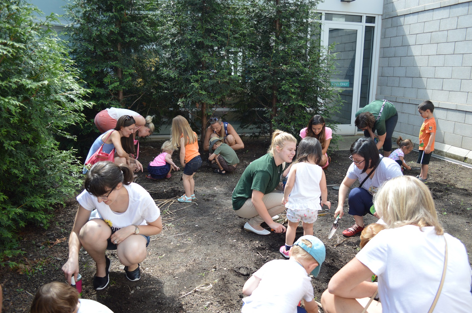 Digging in the Discovery Garden