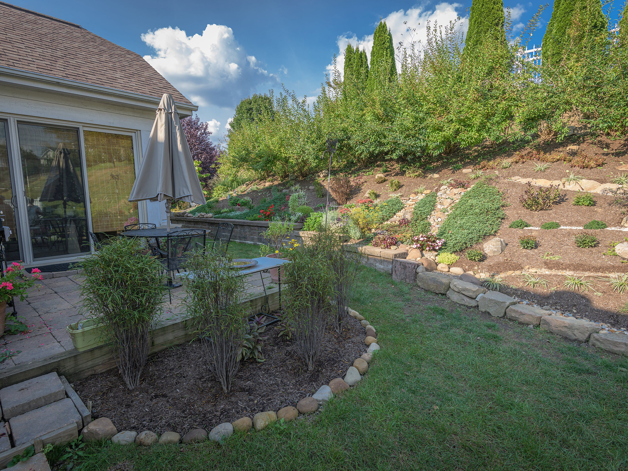 Beautiful Hillside Garden