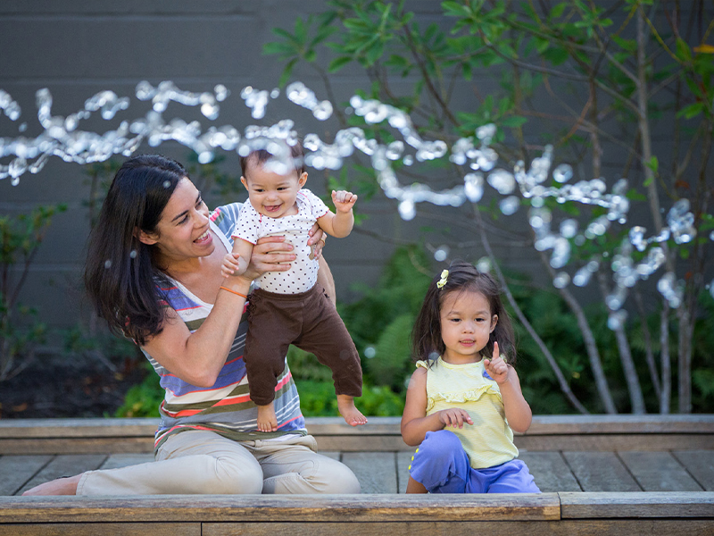 Family outdoors