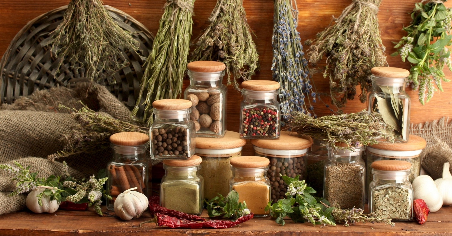 Herbs and shop spices storage