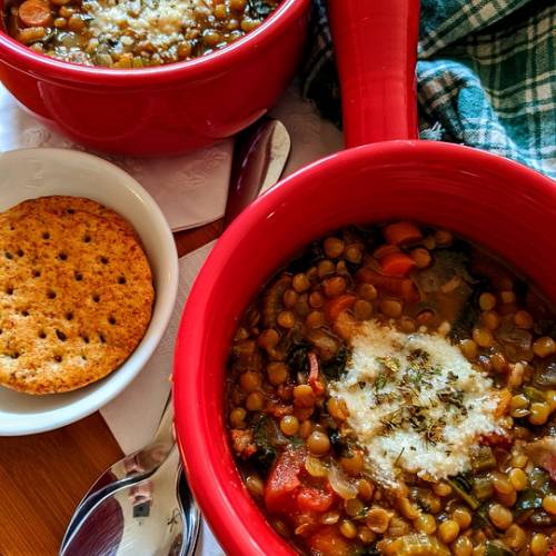 Veggie Lentil Soup (Diabetic Friendly)