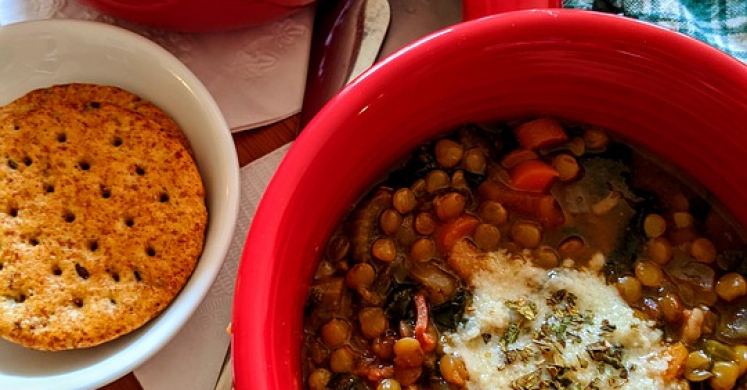 Veggie Lentil Soup (Diabetic Friendly)