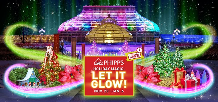 holiday magic let it glow phipps conservatory and botanical botanical gardens christmas
